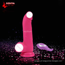 Masturbação de Silicone Ultra-Premium de 100% girando produtos do sexo para meninas (DYAST397E)